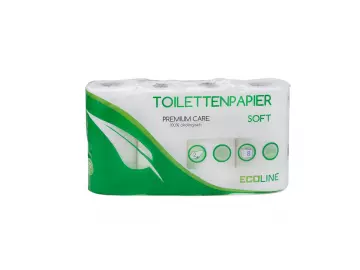 Toilettenpapier 2 lagig weiß recycl. 250 Blatt ECOLABEL