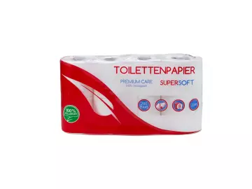Toilettenpapier 3 lagig 100% Zellst. 200 Blatt 8er, 128 Rollen
