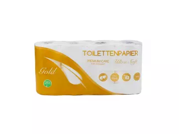Toilettenpapier 3 lagig GOLD, ULTRA SOFT 250 Blatt , 112 Rollen