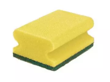 Reinigungsschwamm gelb/grün klein
