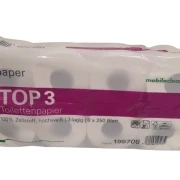 Toilettenpapier 2 lagig weiß recycl. 250 Blatt ECOLABEL, 64 Rollen