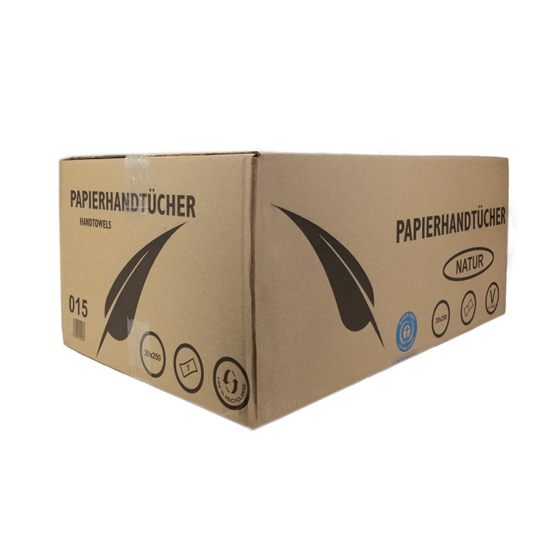 Papierhandtücher 1 lagig GRAU ECO ZZ Faltung 25x23cm