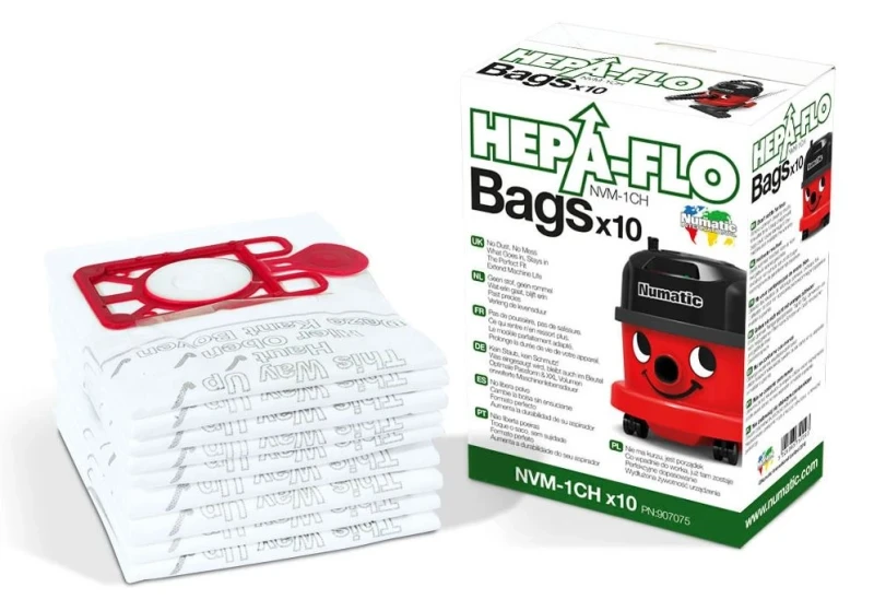 HEPA-FLO Hochleistungsfilter NVM-1CH für Kesselsauger, 10 Stück/Pack