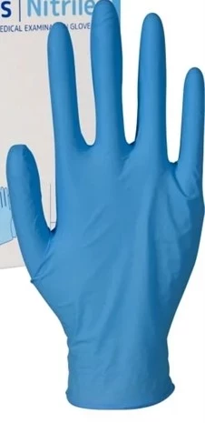 Nitril-Handschuhe Extra puderfrei blau, 100Stück/Box, Gr. S