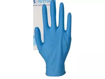 Nitril-Handschuhe Extra puderfrei blau, 100Stück/Box, Gr. S