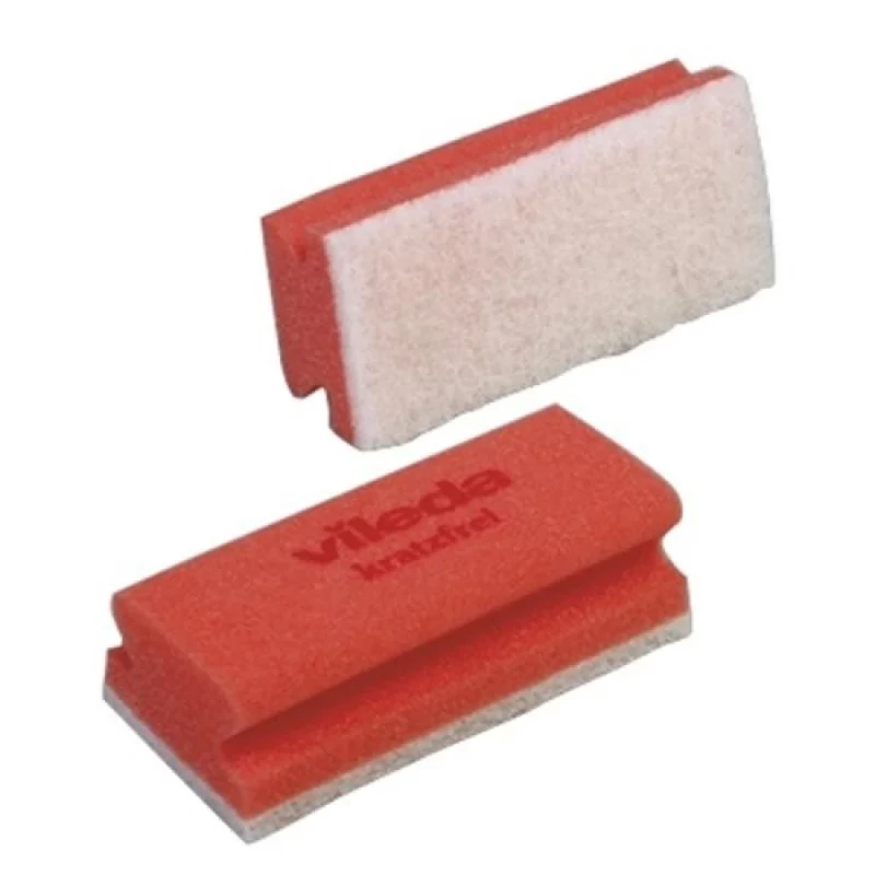 Schwamm kratzfrei rot/weiß 7x15cm