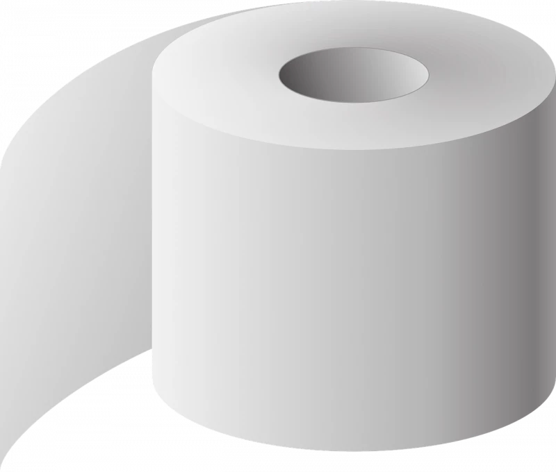Toilettenpapier 2-lagig - weiß - 6x400 Blatt 30 Rollen